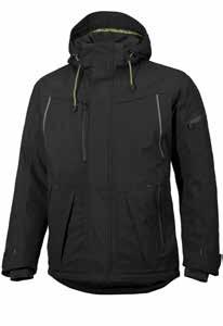 Water-repellent and windproof 7,000 mm/15,000 g. Weight: 345 g. Wash at: 40 C 928076199 Black Jacket, On Duty Lightly-padded jacket with zip. Stretch panel in armpit.