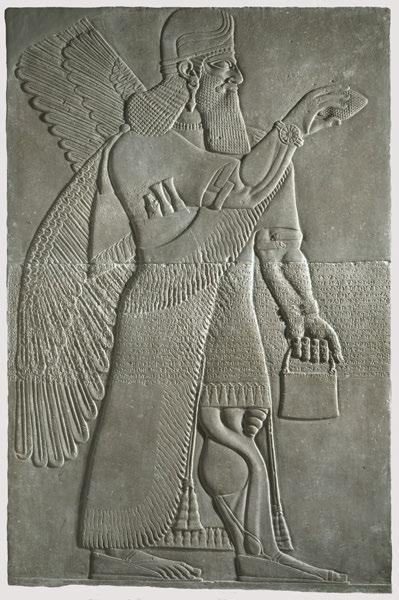 Winged Spirit of Apkallu from Kalhu (Nimrud), Iraq, 875 860 BCE.