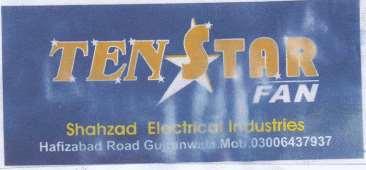 Israr Ali Khan, (Sole Proprietor Pakistani National), M/s. SHEHZAD ELECTRICAL INDUSTRIES, Hafizabad Road, Near Alam Chowke, Hyder Colony, Street No.2, Gujranwala.