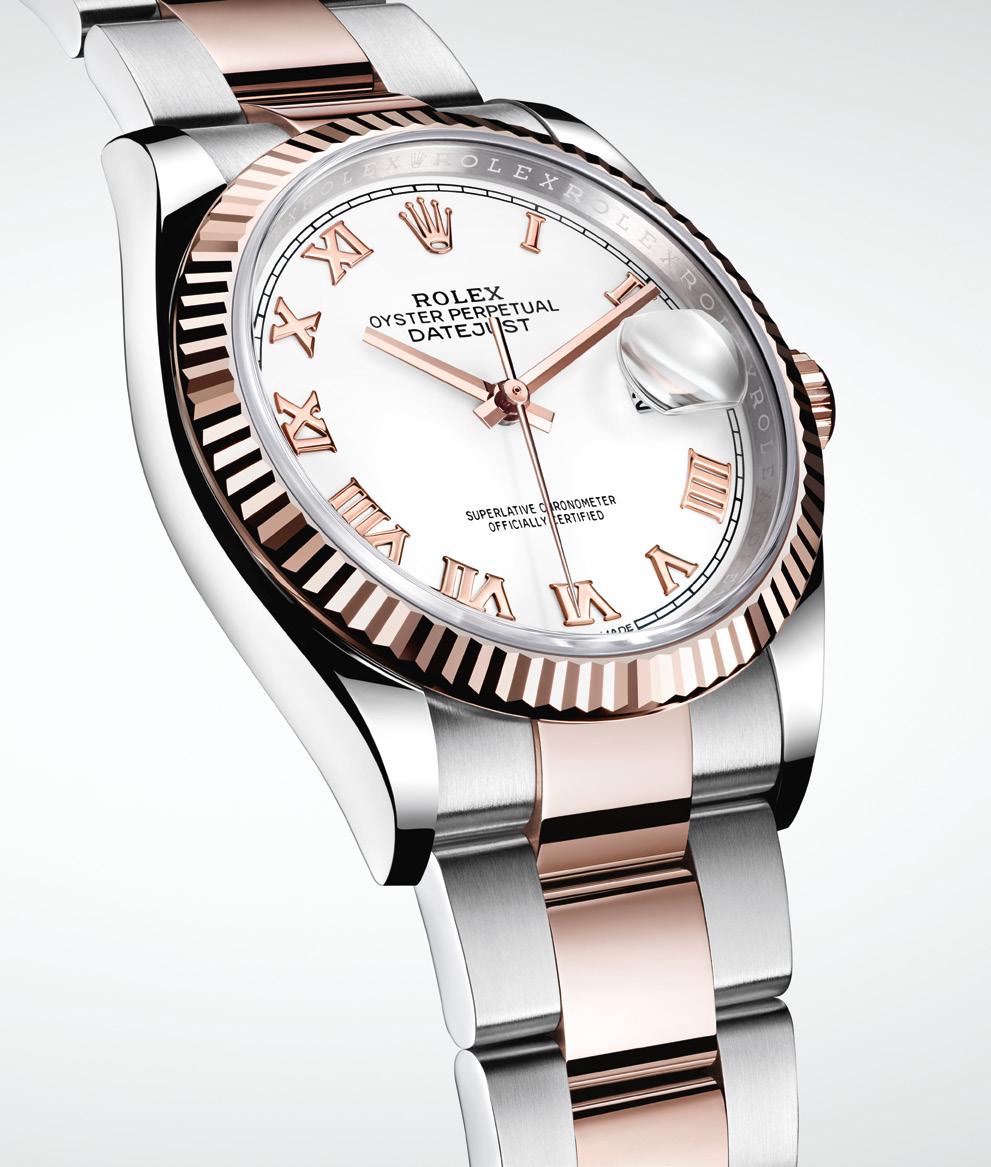 OYSTER PERPETUAL ROLESOR, A MARRIAGE OF GOLD AND OYSTERSTEEL Rolesor, the combination of gold and steel on a Rolex watch, has been a signature feature of the brand since 1933, when the name was