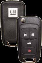 High-Security General Motors 153393 1 13504199, 13576138, 1350404, 13576143, 1350459, and 13576177 Remote with Flip Blade High-Security General Motors 153394