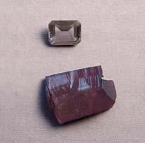 BOX A: CHARACTERIZATION OF RUSSIAN HYDROTHERMAL SYNTHETIC SAPPHIRES COLORED BY CHROMIUM, NICKEL, AND IRON The three synthetic corundum samples that were found to contain a combination of chromium,