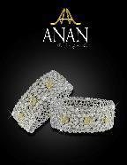 P.O.A. K120 Anan Anjamani Co., Ltd Thailand Rose Cut Ladies Bangle 7.