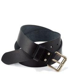 ACCESSORIES Leather Belts Handcrafted in the USA using premium, Red Wing Pioneer leather and durable solid brass hardware finished in tarnished brass and tarnished nickel.