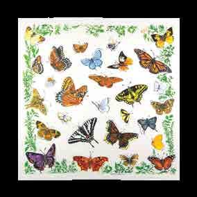 Our Nature Facts Bandana Collection features exceptionally detailed, expertly printed images with nature
