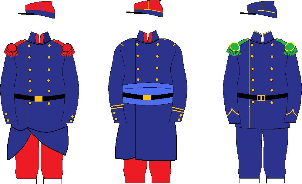 Zouaves Based on North African dress, the Zoauve uniform was flamboyant and distinctive.