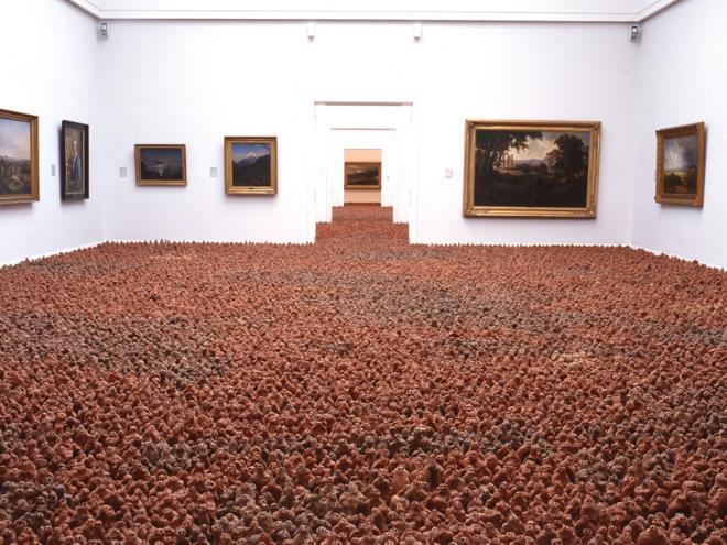 Comprising 25,000 figures, the figures were arranged in a circle, facing outwards, with an open space at the centre. Amazonian Field, 1992 Terracotta Variable size: approx.