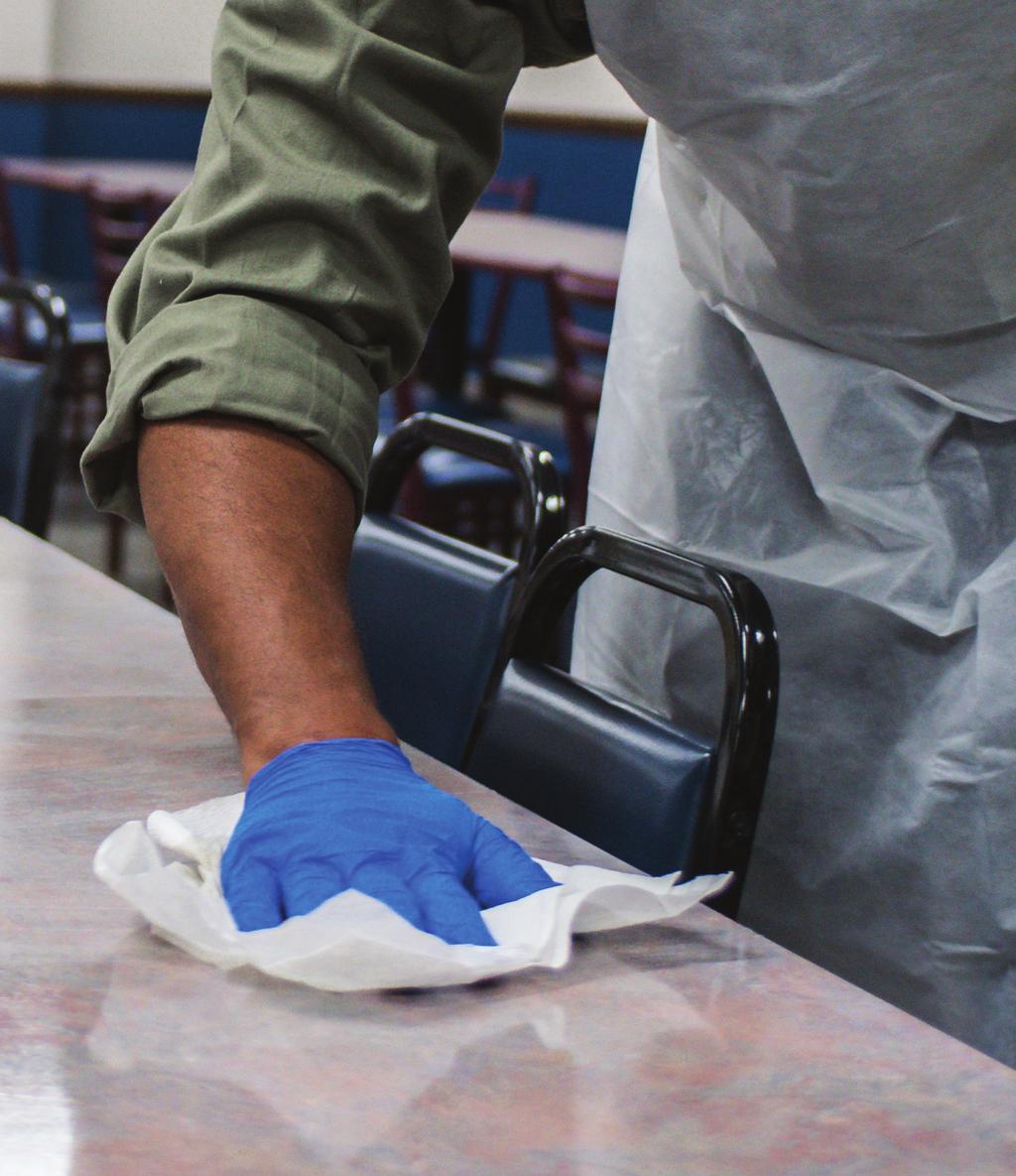 WIPING SOLUTIONS THE RIGHT TOOL FOR EVERY TASK From wiping up grime to soaking up spills to disinfecting surfaces, effective cleaning is essential to operations.