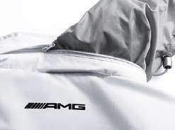 Lining 100 % cotton. Fastening tab with clasp, embossed with AMG logo. AMG logo embroidered on front. B6 695 7773 WOMEN S WINDCHEATER JACKET White.