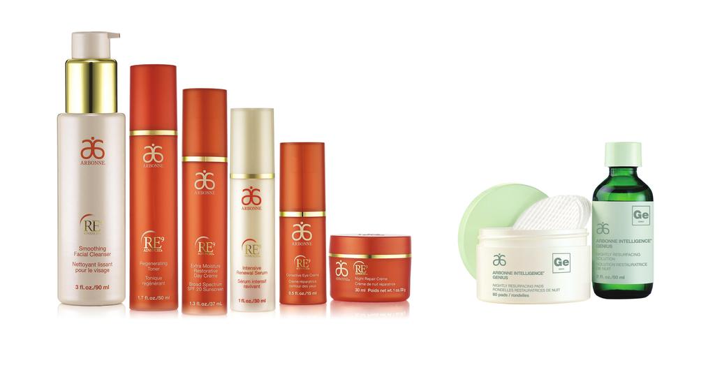 ANTI-AGING FACE RE9 Advanced Smoothing Facial Cleanser (1) RE9 Advanced Regenerating Toner (1) RE9 Advanced Intensive Renewal Serum (1) RE9 Advanced Corrective Eye Crème (1) RE9 Advanced Extra