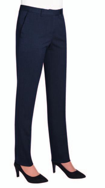 Trouser DORCHESTER Parallel Leg Trouser rounded lapel and pockets, plain back.