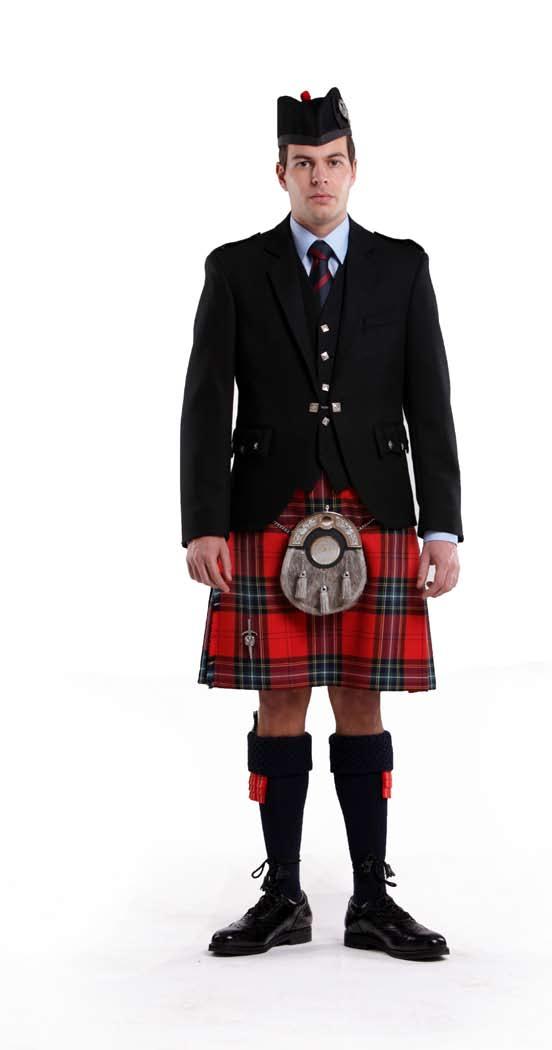 Piper Glengarry and Cap Badge No.2 Dress Piper Jacket and Waistcoat This uniform is worn by competition Pipe Bands today.
