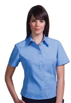 KK720 Continental Blouse Short Sleeve 65/35 polyester cotton 115gsm 8 10 12 14 16 18 20 22 KK727