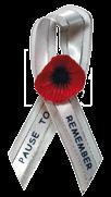ANZAC DAY COMMEMORION COMMITTEE Other Merchandise Poppy products Metal Poppy with Stem Badge