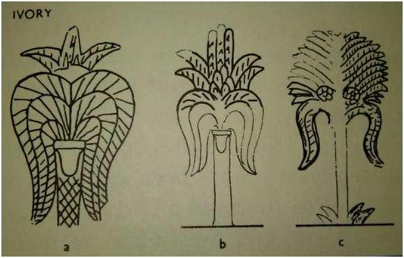 12: Line Drawings of Palm II Motifs from Other Mycenaean Ivory