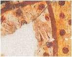 Akrotiri Knossos Fresco Fragment, crocus-like pendant