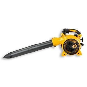 H348: Poulan Variable Speed Blower/Vac. This fully handheld blower/vac is powered by a 25cc 2-cycle gas engine.