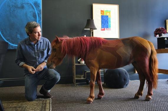 Joe Sola's Kingdom For a Painted Horse (video) Eric Minh Swenson Joe Sola with Riba, the Painted Horse, at Tif Sigfrids, Hollywood. Photo by EMS.