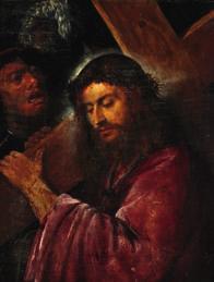 DKK 40,000 / 5,350 120 ITALIAN PAINTER 17th century Christ Carrying