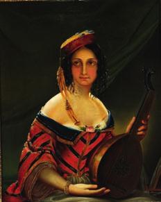 DKK 50,000-75,000 / 6,700-10,000 15 15 MADAME DONHOFFER 19th century Oriental woman in a colourful dress holding a lute.