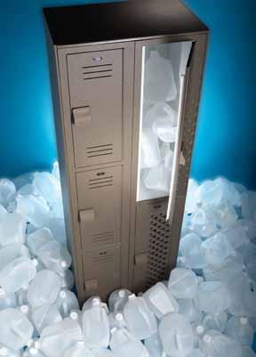 HDPE Solid Plastic Unlike metal, Lenox Lockers are constructed from corrosion-proof, high-density polyethylene (HDPE) material that won t rust or dent.