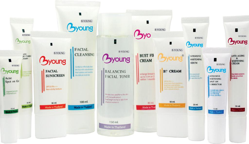 B-YOUNG PRODUCTS B-YOUNG STORY B-Young philosophy is to make everyone look young forever.