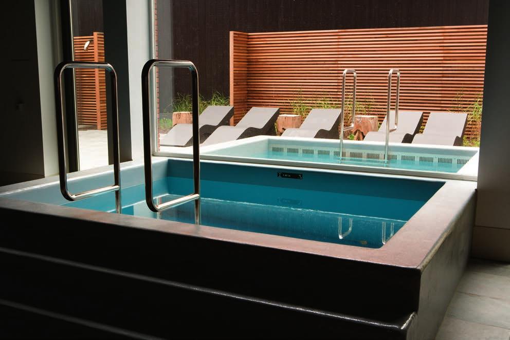 Plunge pools There are two plunge pools in the Spa & Wellness Centre. A plunge pool offers a quick way to cool down and produces an intense tingling sensation all over your skin.