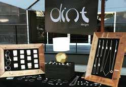 DINT DESIGNS HÉLÈNE S QUILTS AND FABRIC CRAFT Bangles, earrings, necklaces and rings.