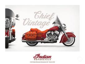 5 (100cm) x 15 (38cm) Part# 2863921 INDIAN MOTORCYCLE POSTER- SCOUT