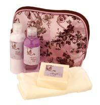 bag containing: Bath & Shower Gel and Body Lotion Women s Gift Bathing