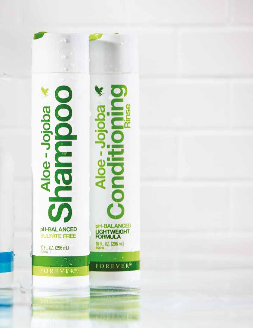 Aloe-Jojoba Shampoo A new, cleaner formula! Instead of having to rely solely on man-made sudsing agents, our favorite ingredient, Aloe, naturally supplies saponins which helps create a gentle lather.