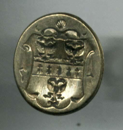 Item Number: 7 19th Century Heraldic Seal seal matrix of white