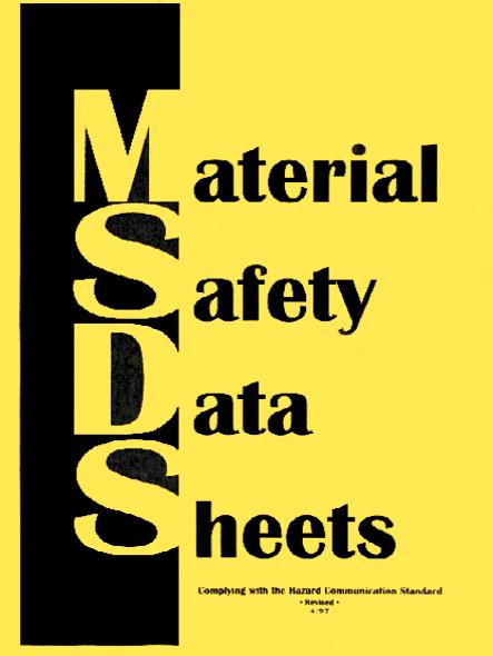 MSDSs follow a international standard 16 heading format Although MSDSs may look slightly