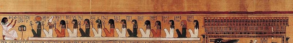 *Last judgementof the Hu-Nefer, from his tomb (page from the