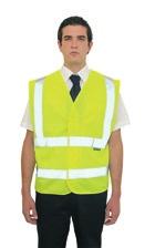 Hi Visibility 8016-8017- 8012-8014- C470 2 Band Vest Fully Certified to EN471 class 2 2cm X 14cm Velcro fastening 5cm HiVisTex reflective tape 165g - 100% Warp Knit Polyester Yellow Each 8012- Orang
