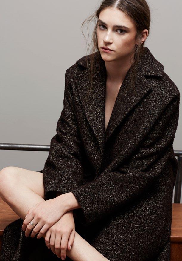 STRUCTURED WOOL COAT Oversized