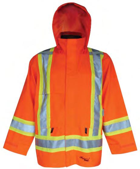SAFETY HI-VIS T-MAX FREEZER JACKET Rugged polyester outer shell quilted with T-MAX Insulation. Body lined w/polyester micro-fleece.