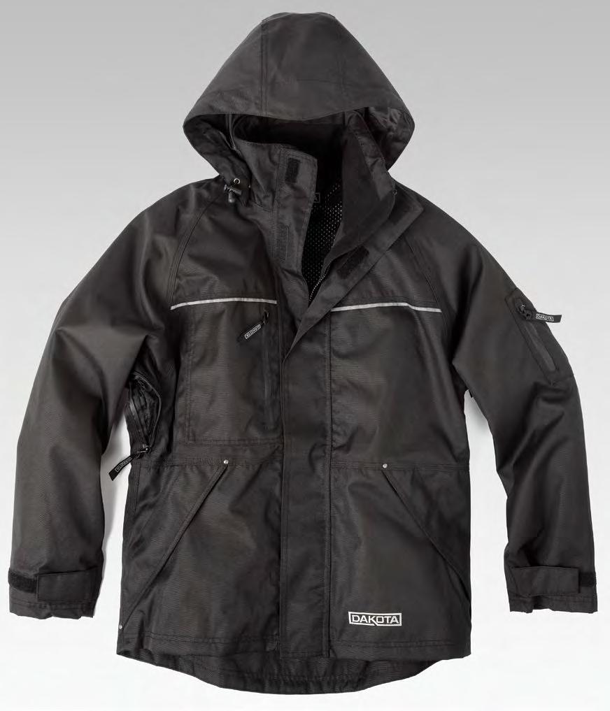 M E N S JACKETS HD3 WATERPROOF/BREATHABLE 600D COAT Rugged 600 Denier polyester waterproof/breathable fabric remains flexible in cold and wet conditions.