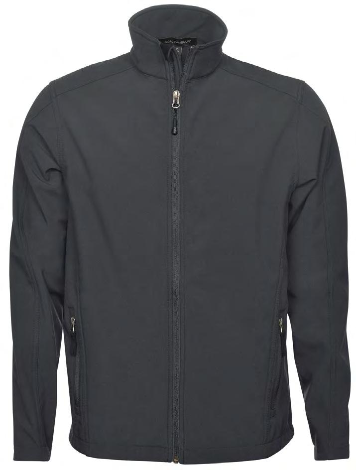 M E N S JACKETS EVERYDAY SOFT SHELL JACKET EXTERIOR: 100% polyester with mechanical stretch. INTERIOR: 100% polyester anti-pill micro fleece with laminated insert.