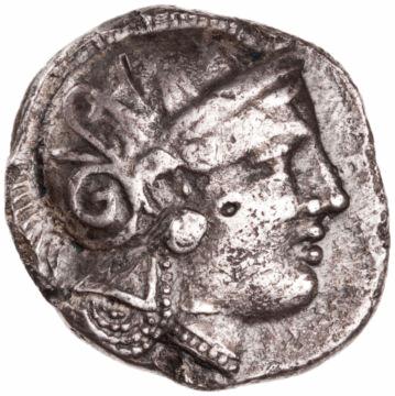 Unknown Coin of the Satrap Sabakes, 338-333 BC Silver tetradrachm Object: Diam.: 2.6 cm, 0.0167 kg (1 in., 0.0368 lb.