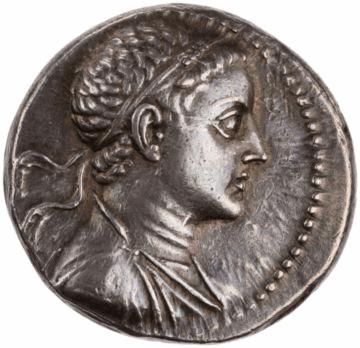 11. Unknown Coin with Ptolemy V Epiphanes (God Manifest), 205-180 BC Silver tetradrachm Object: Diam.: 2.6 cm, 0.