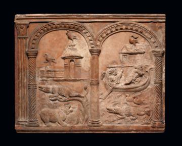 173. Unknown Relief with Nilotic Scenes, AD 1-100 Object: H: 48.3 W: 61 D: 5.1 cm (1 24 2 in.) EX.2018.4.35 174.