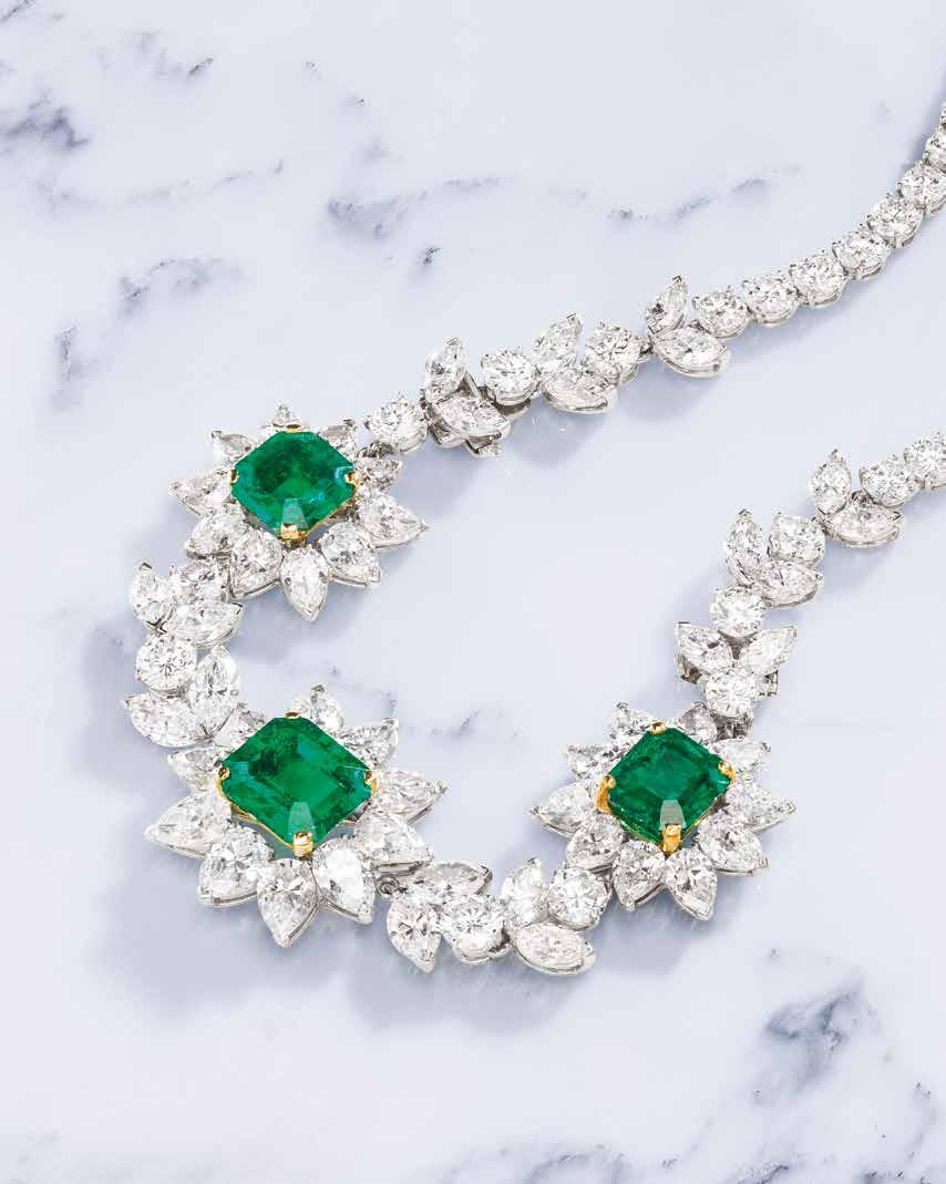 RARE JEWELS AND JADEITE Sunday 26 November 2017 Bonhams Hong Kong Gallery Suite 2001, One Pacific Place Admiralty, Hong Kong A FINE COLOMBIAN EMERALD AND