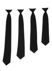 Black tie group Available Sizes: Extra Tall: $ 4.50 ea.