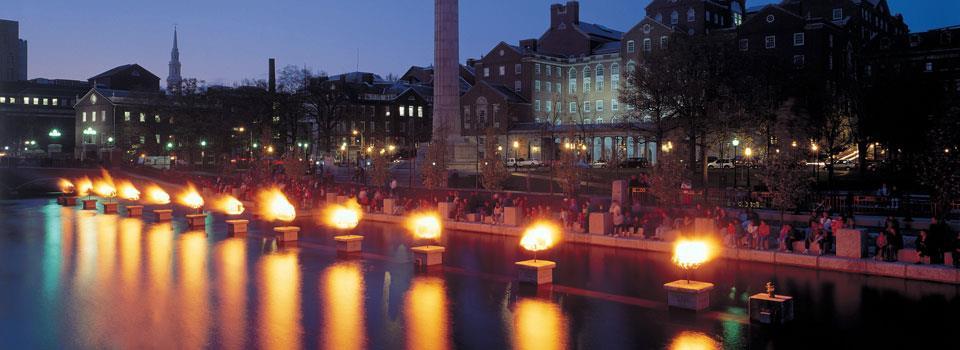 This WaterFire event was part of a weekend-long celebration of the hope, strength, determination, and courage all of those battling breast cancer and their friends and family show each and every day.
