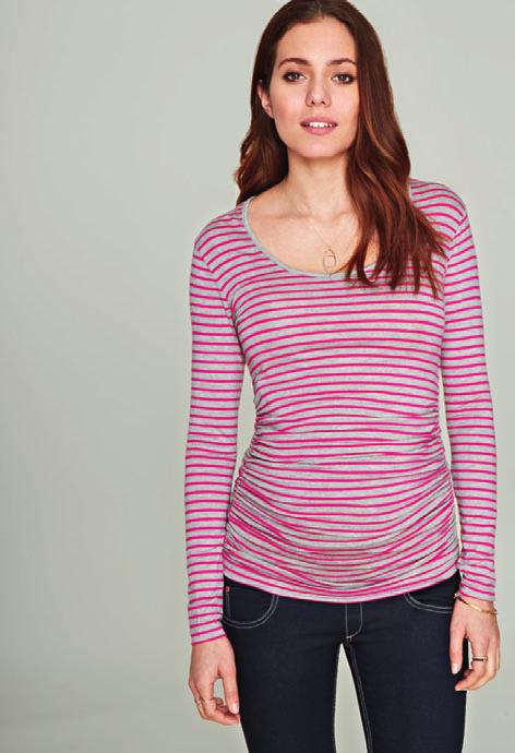 40% UP TO 50% DaWsoN stripe Top 55, TP150 The long sleeved version of our Dawson scoop Neck Tee. This top features side ruching and a long length for comfortable every day wear.