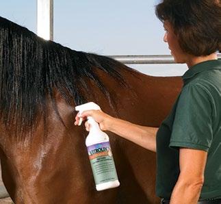 Grooming Tips: Repel Stains After shampooing the tail, spray it with Vetrolin Shine to repel stains and cut down on tail washing.