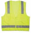 3 oz ANSI-compliant polyester mesh fabric Zipper closure 2" level 2 ANSI-compliant reflective material Tape is set on 4.