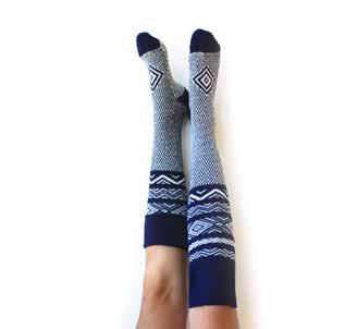 Recycled Cotton Socks Scandinavian Thigh Highs $16 wholesale retail $32 Black