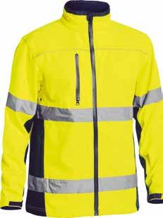 with breathable membrane Waterproof Rating: up to 7,500mm H2O Bonded internal fleece face Inverted